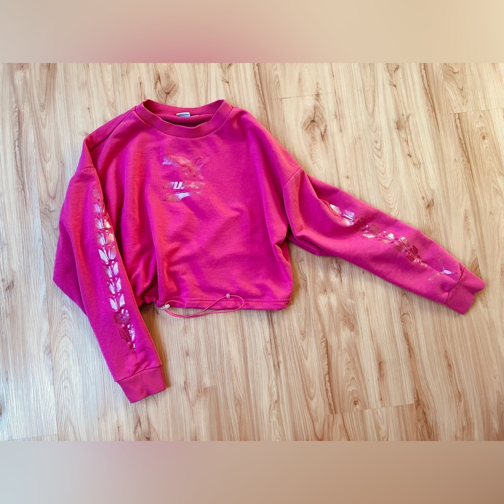 Puma Evide sweatshirt in Barbie Pink
